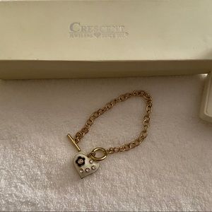 Crescent Jewelry heart Charmed bracelet